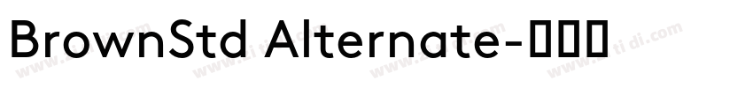 BrownStd Alternate字体转换